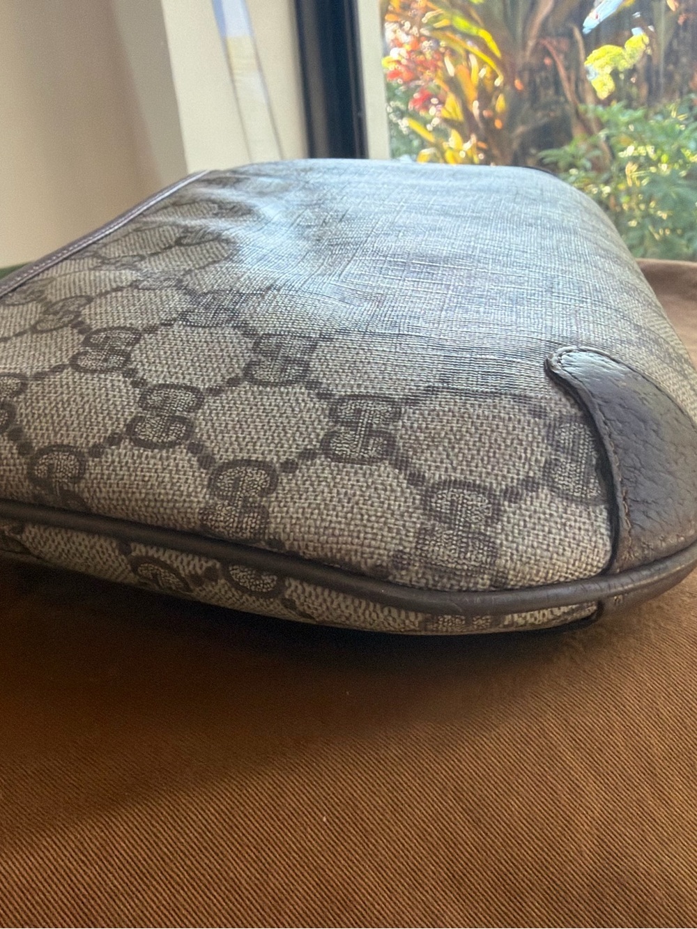 Last day sale GUCCI GG Supreme Coated Canvas w Sherry Web  Convertible Bag  VGVC - Picture 10 of 16